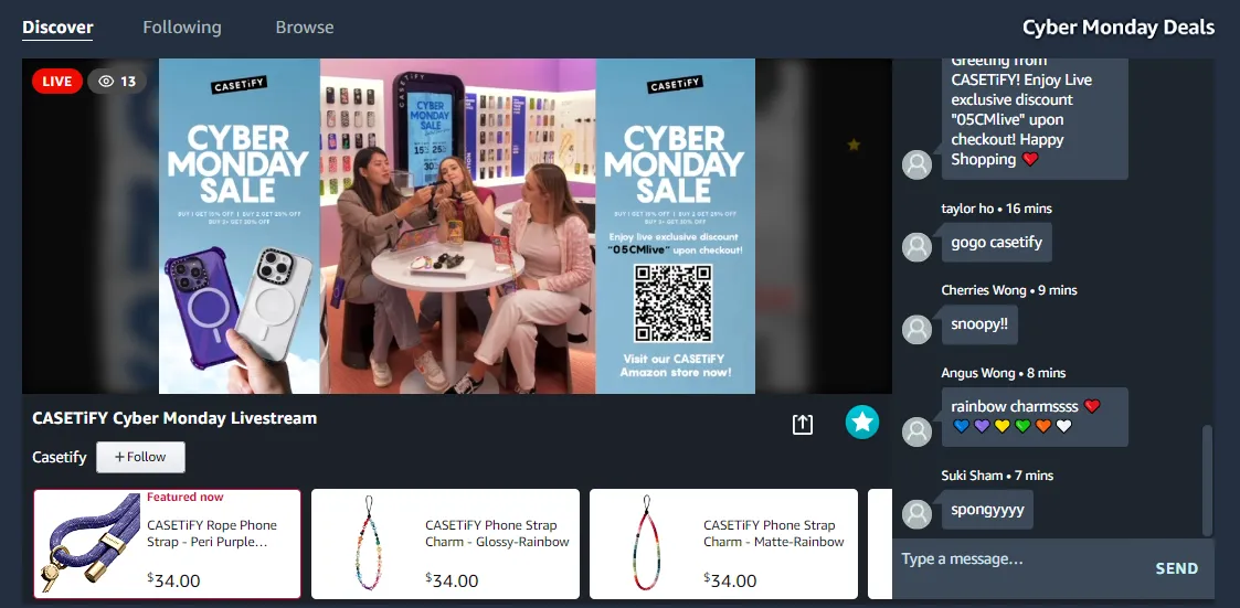 2022黑五网一增长背后:亚马逊直播的启示