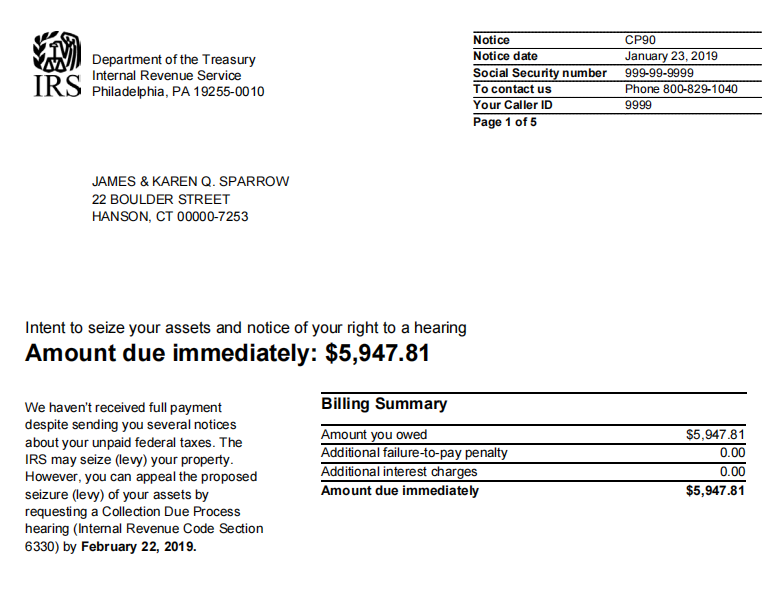 「美国报税季」收到了CP90？那可真摊上大事儿了！