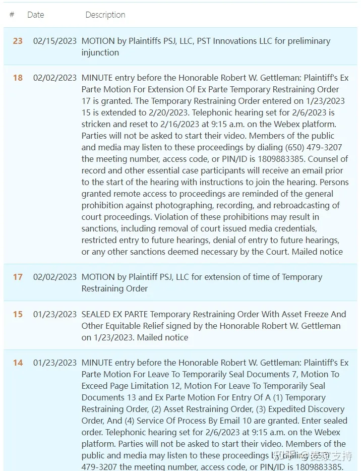 TRO禁令开始生效，已进入资金冻结阶段！ONE SECOND NEEDLE 盲人针线套装商标已由David律所立案起诉