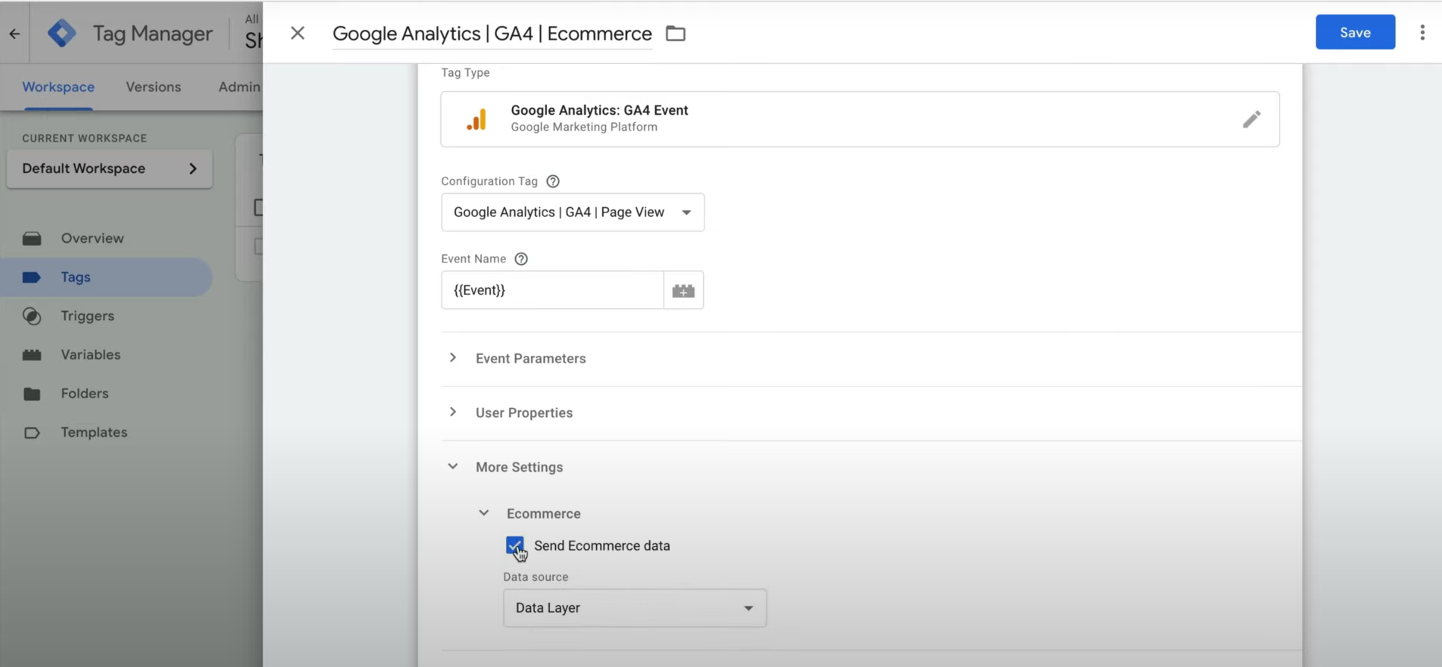 Shopify 如何使用 GTM 连接GA4