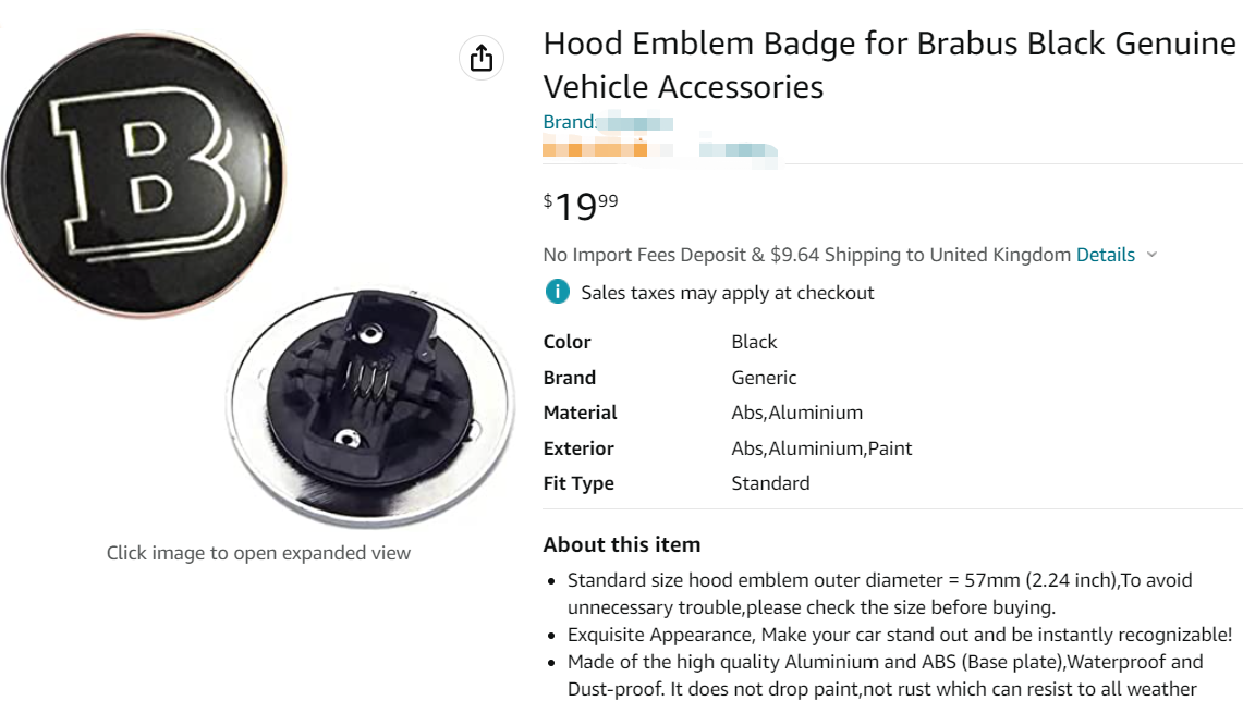 又两起新案件,OPULENT TREASURES 蛋糕架和巴博斯 Brabus汽车品牌发案!