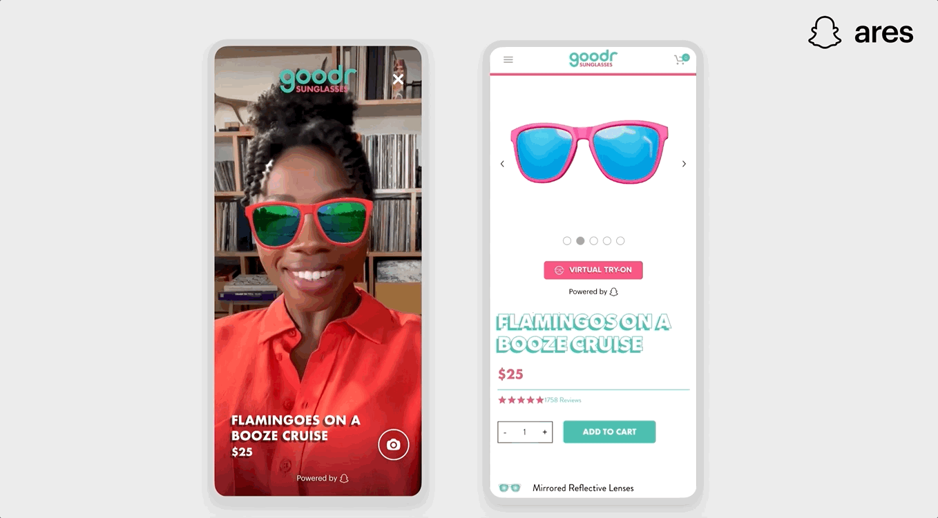 Snap 推出AR 企业服务（ARES），超过 300 家品牌接入