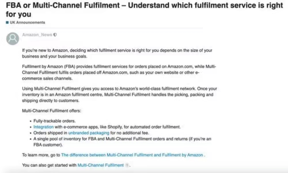 体验世界级配送网络!亚马逊新出,对新手卖家友好