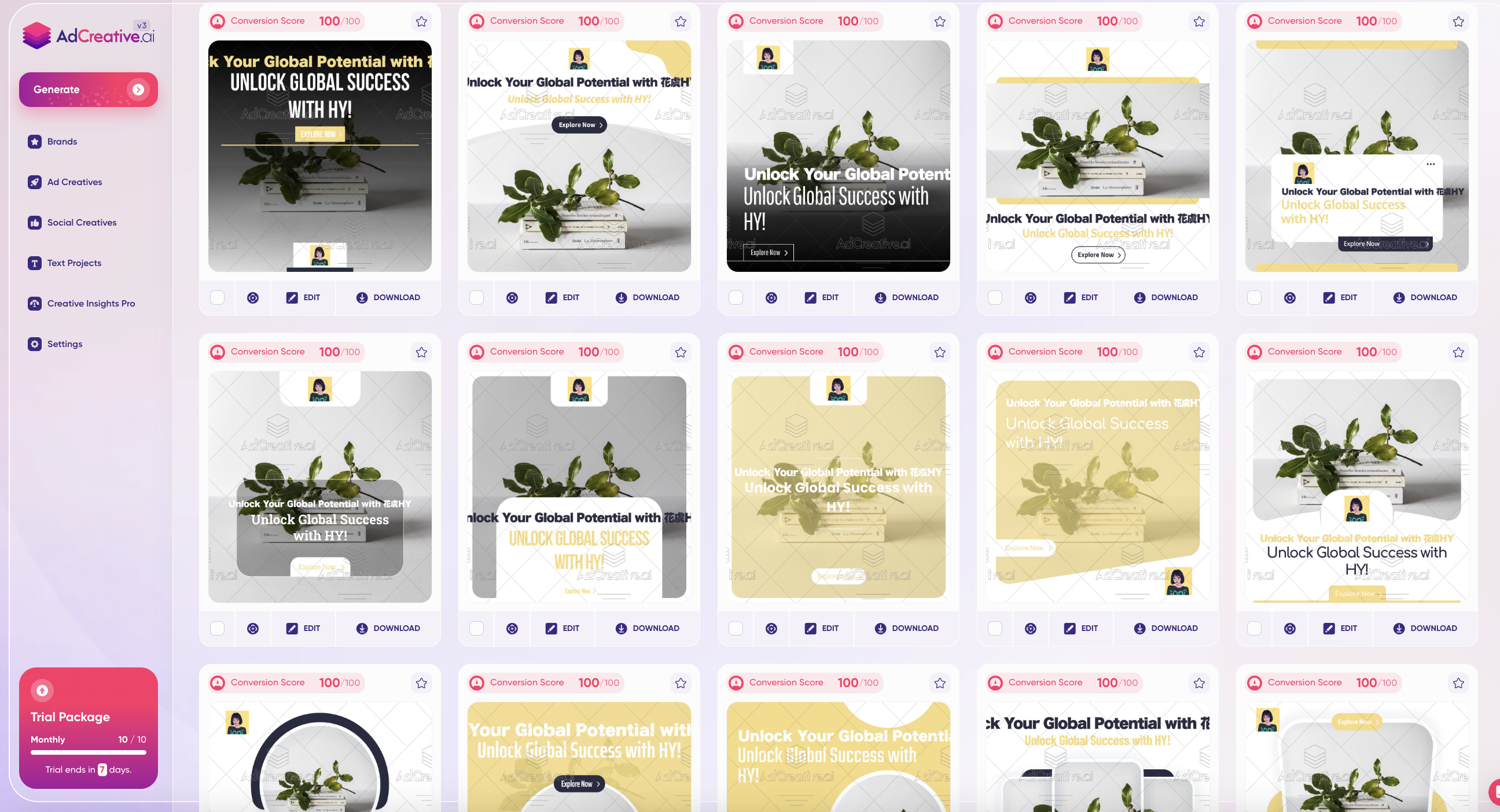 AdCreative.ai自动化批量生产广告素材工具+10个素材制作工具推荐