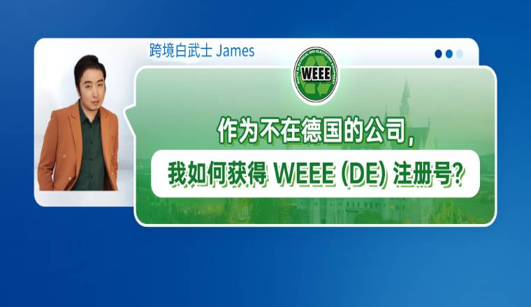 作为不在德国的公司，我如何获得 WEEE (DE) 注册号？