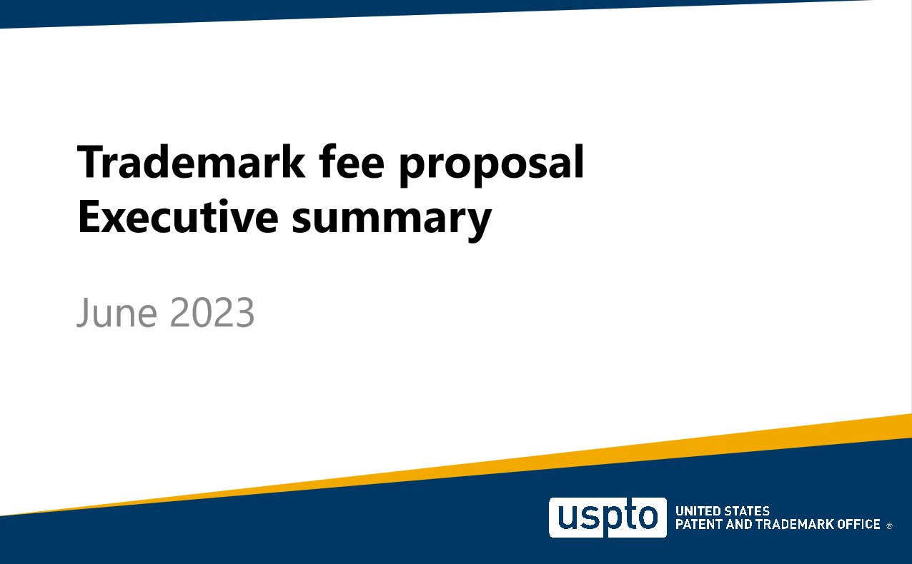 美国专利商标局USPTO商标费调整方案解读