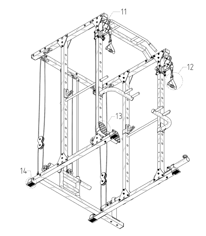 厉害了，大型健身器材史密斯机也有外观专利