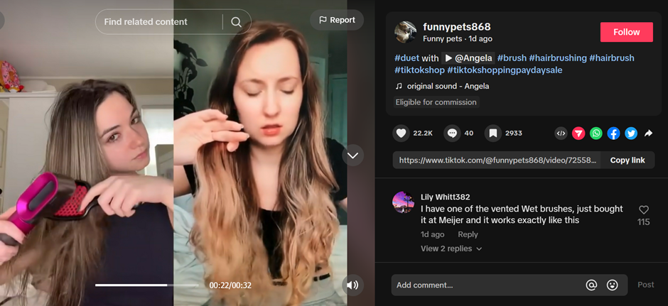 15天GMV破10万美元！UNbrush顺发梳借TikTok打开头发养护行业百亿级市场