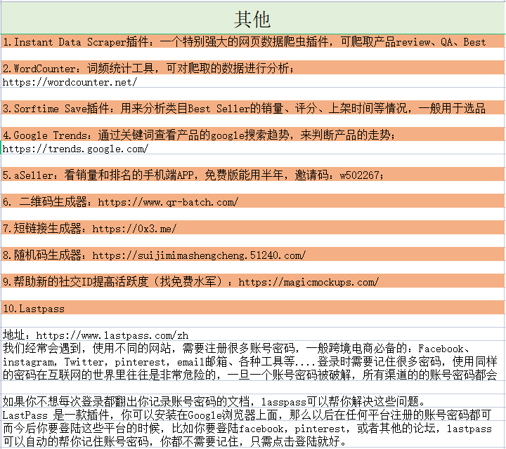 亚马逊实用工具整理！不收藏是你的一大损失！