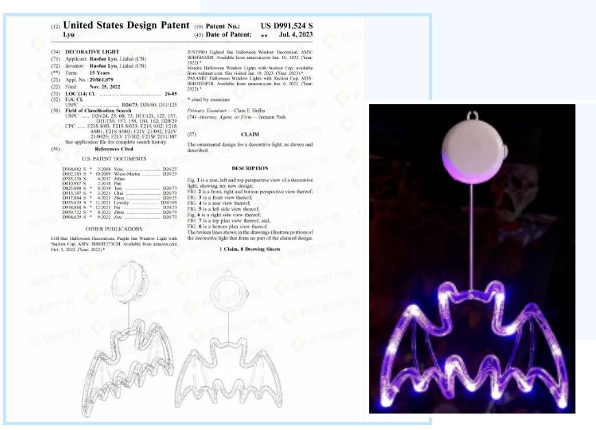 最新专利下证！万圣节不能卖的产品+5，速看避坑！