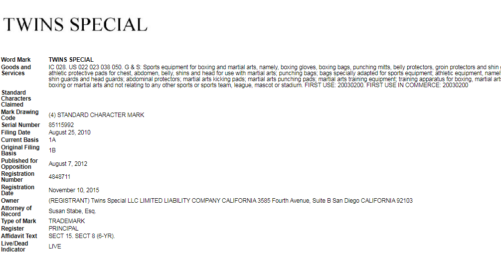 速查!Twins Special 拳击手套卷土重来!Sabaton 乐队发起商标维权!