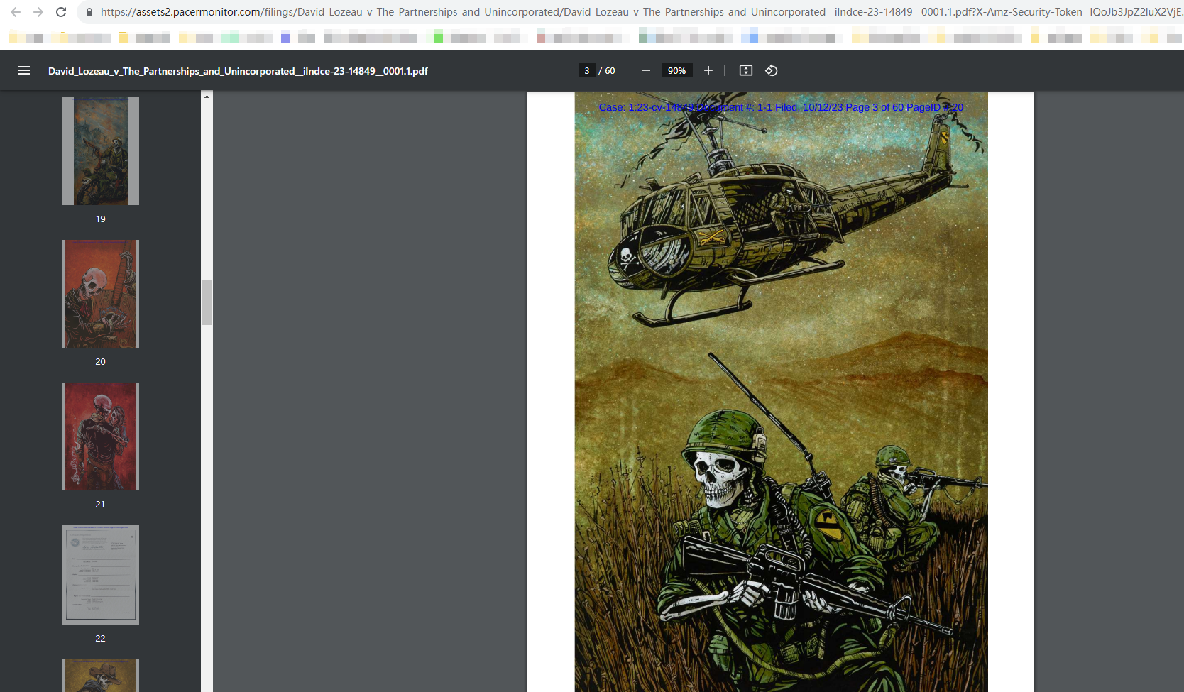 全新版权维权案例：蕾丝花边、骷髅角色、小鸟和风景