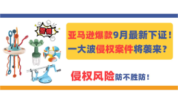 亚马逊爆款9月最新下证！一大波侵权案件将袭来？防不胜防！