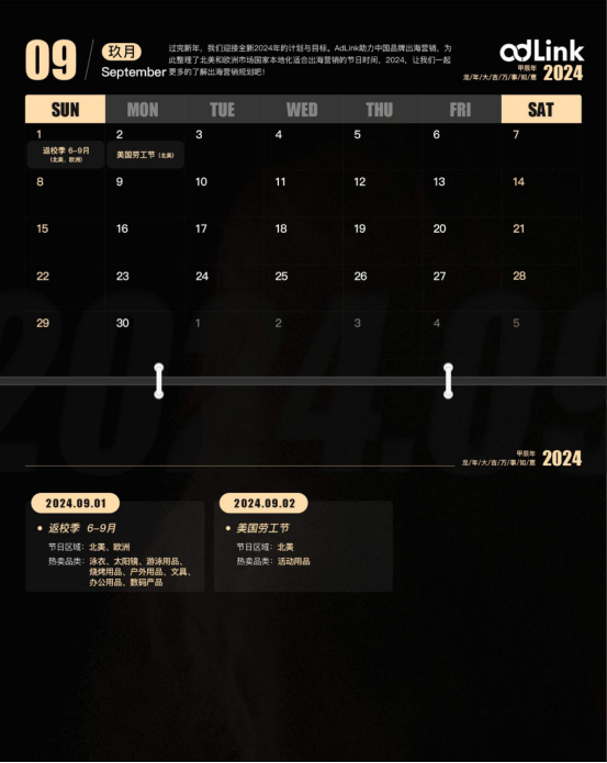 2024年跨境电商人必备的出海营销日历!(下半年)