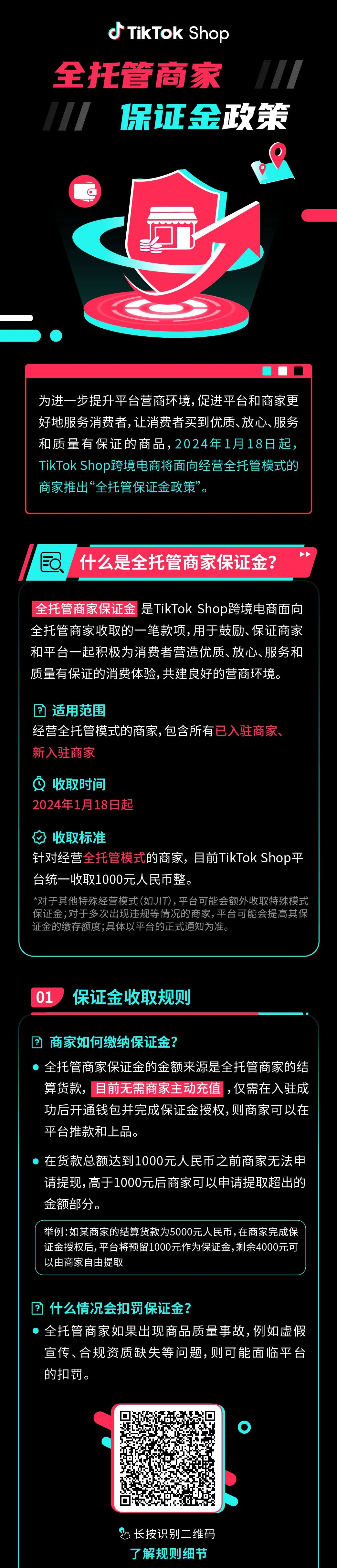 @所有全托管商家，TikTok Shop保证金政策即将上线