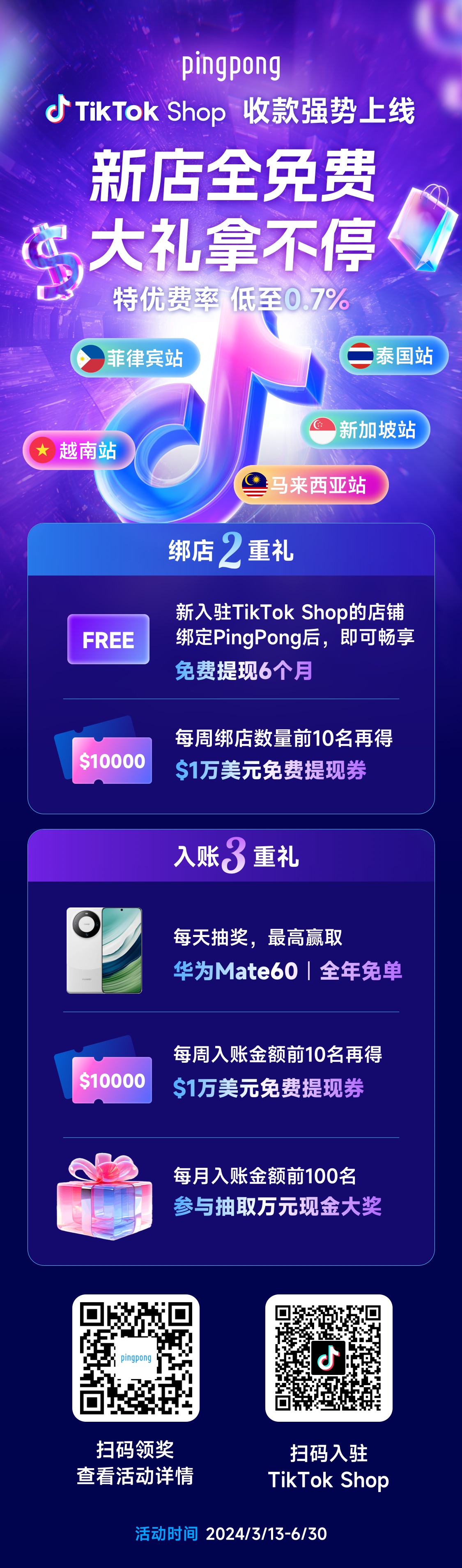 PingPong × TikTok Shop | 东南亚跨境站点收款正式上线!
