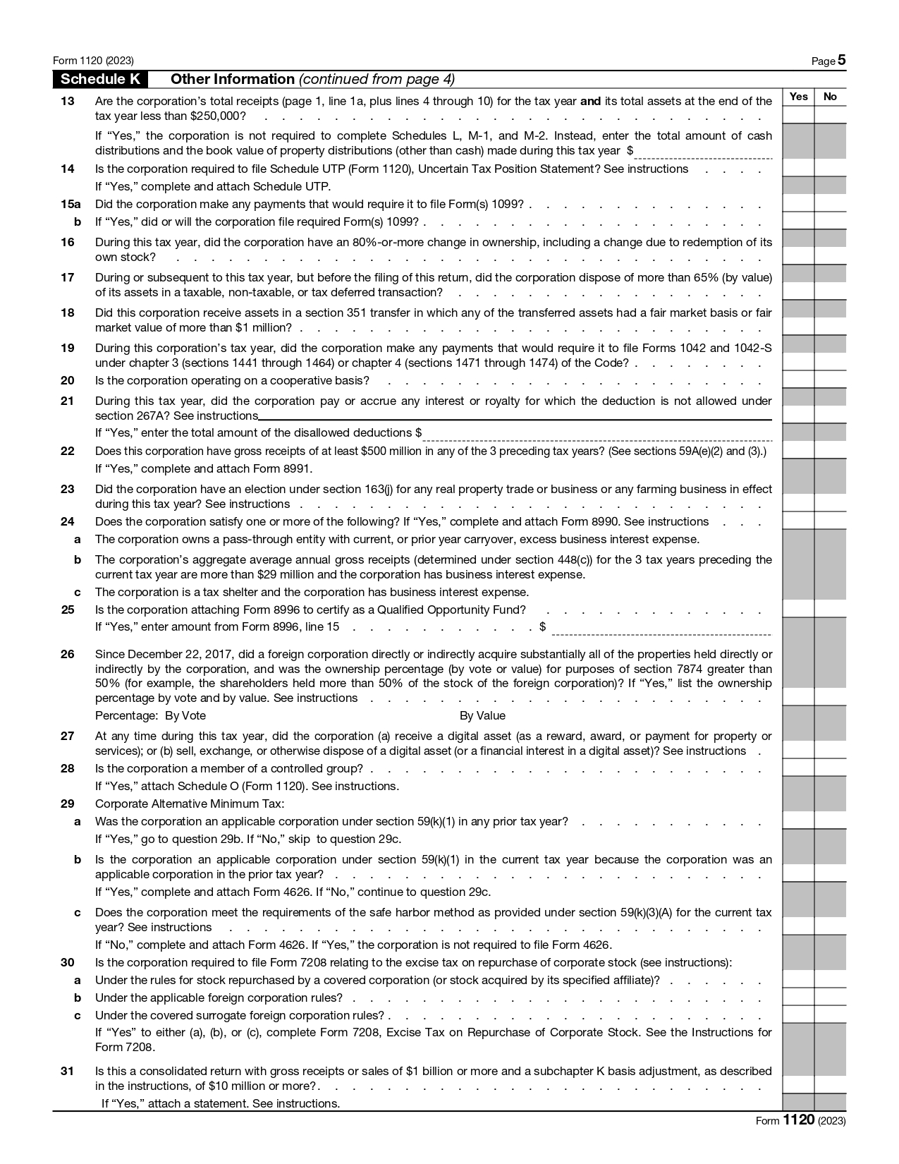 美国报税季 | C公司必填的1120税表,该如何填写?