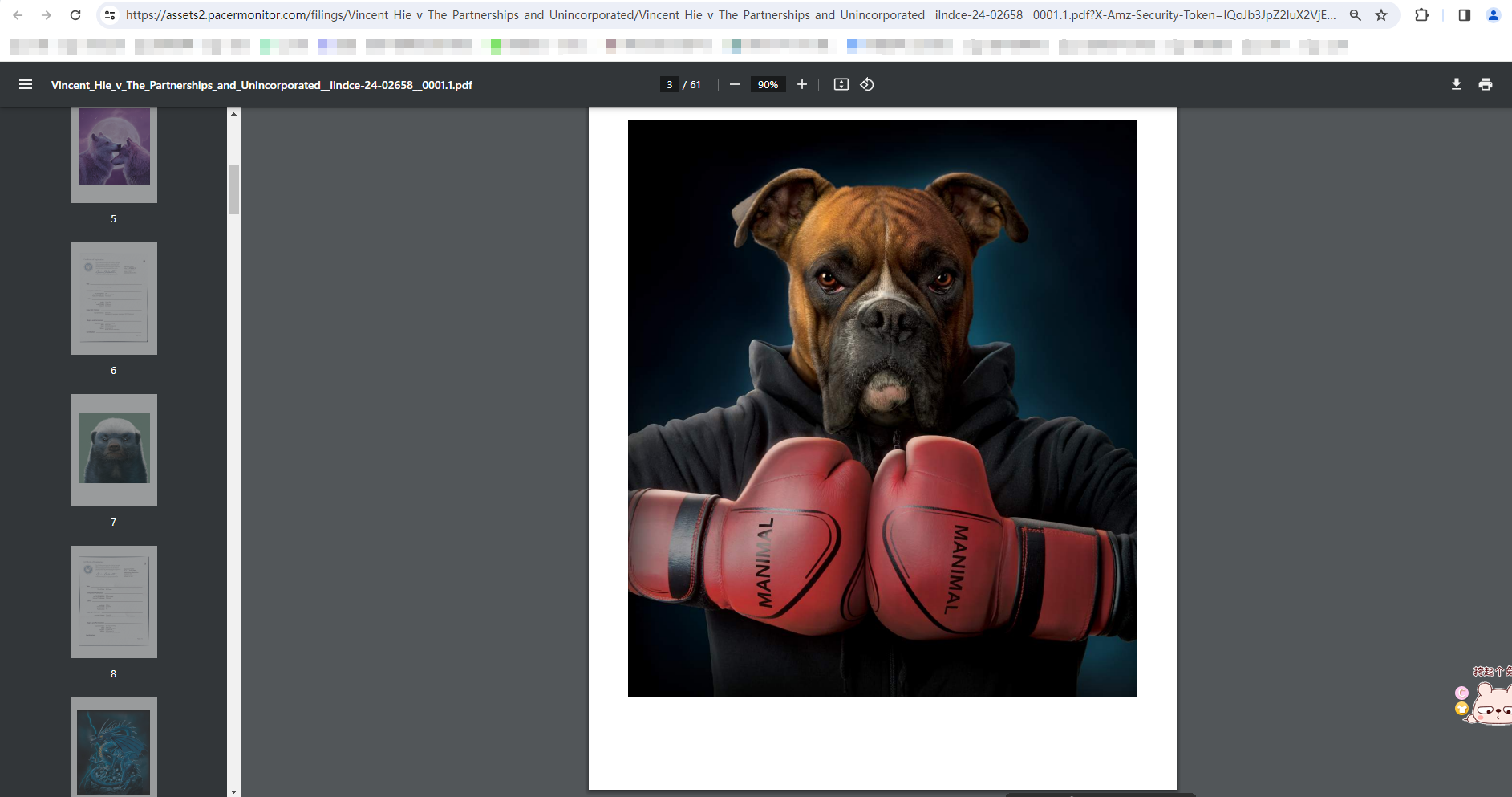 风格各异的野生动物作品分别进行版权维权