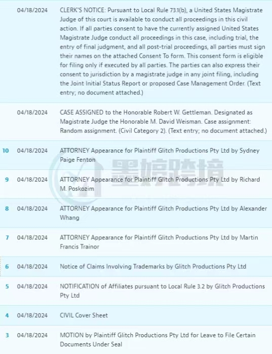 新面孔！尚未发起TRO！同一家公司接连起诉！小心热门动画侵权！