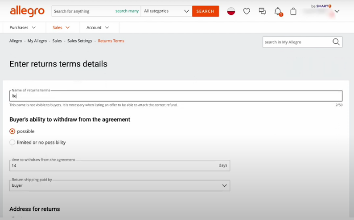 Allegro企业账户上架产品（offer）指南