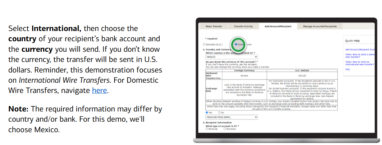 BOA在线操作指南（2）：如何进行国际电汇？