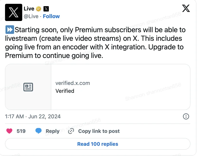 把直播变成付费功能?X(Twitter)到底要干嘛?