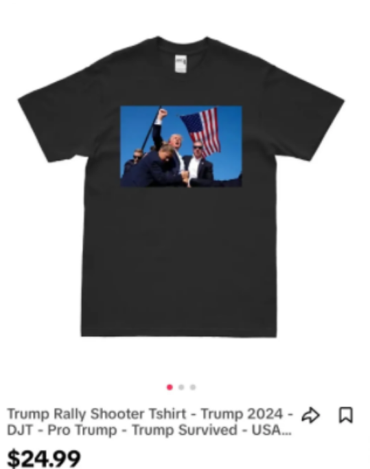 现象级爆品Trump T-shirt日销千单