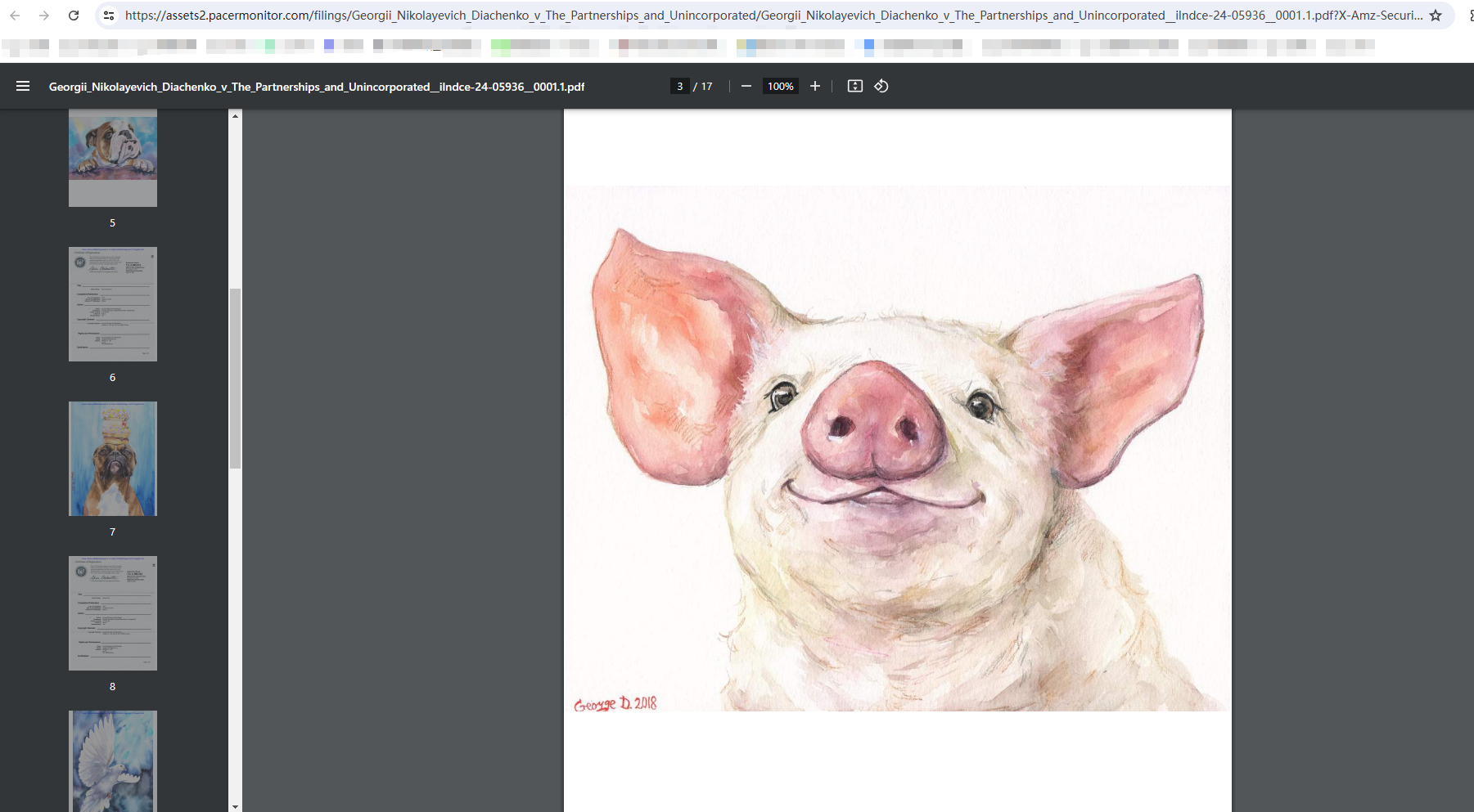 Keith律所新代理九幅画作维权，另有隐案曝光