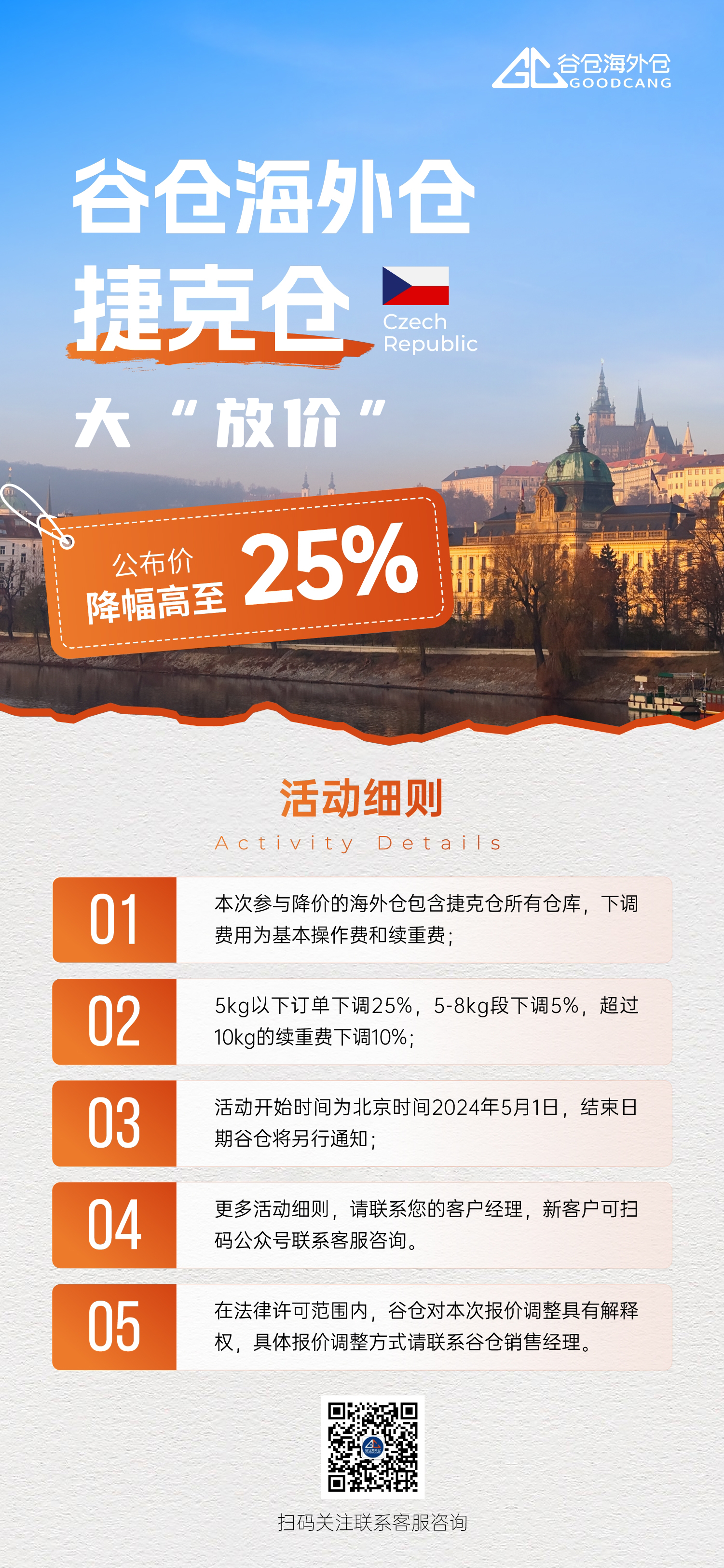 降幅高至25%，谷仓捷克仓下调仓储费用