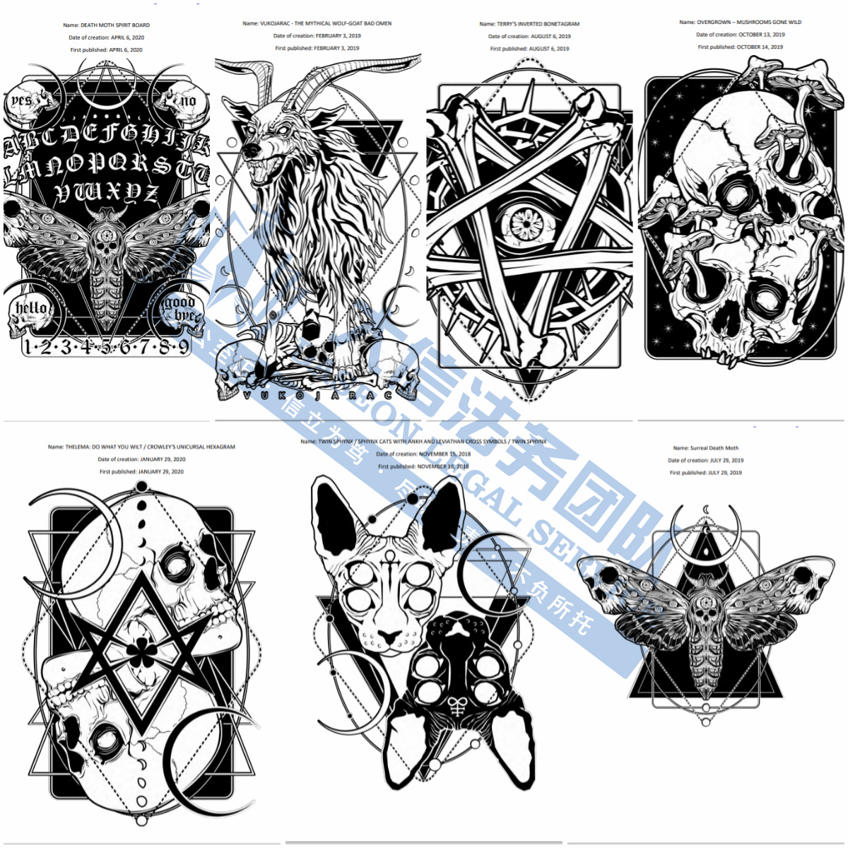 时隔两年！GBC携EAGLES美国老鹰摇滚乐队再发TRO！keith代理22张暗黑版权画卷土重来！另有，国人卖家发起爆款化妆镜专利维权！