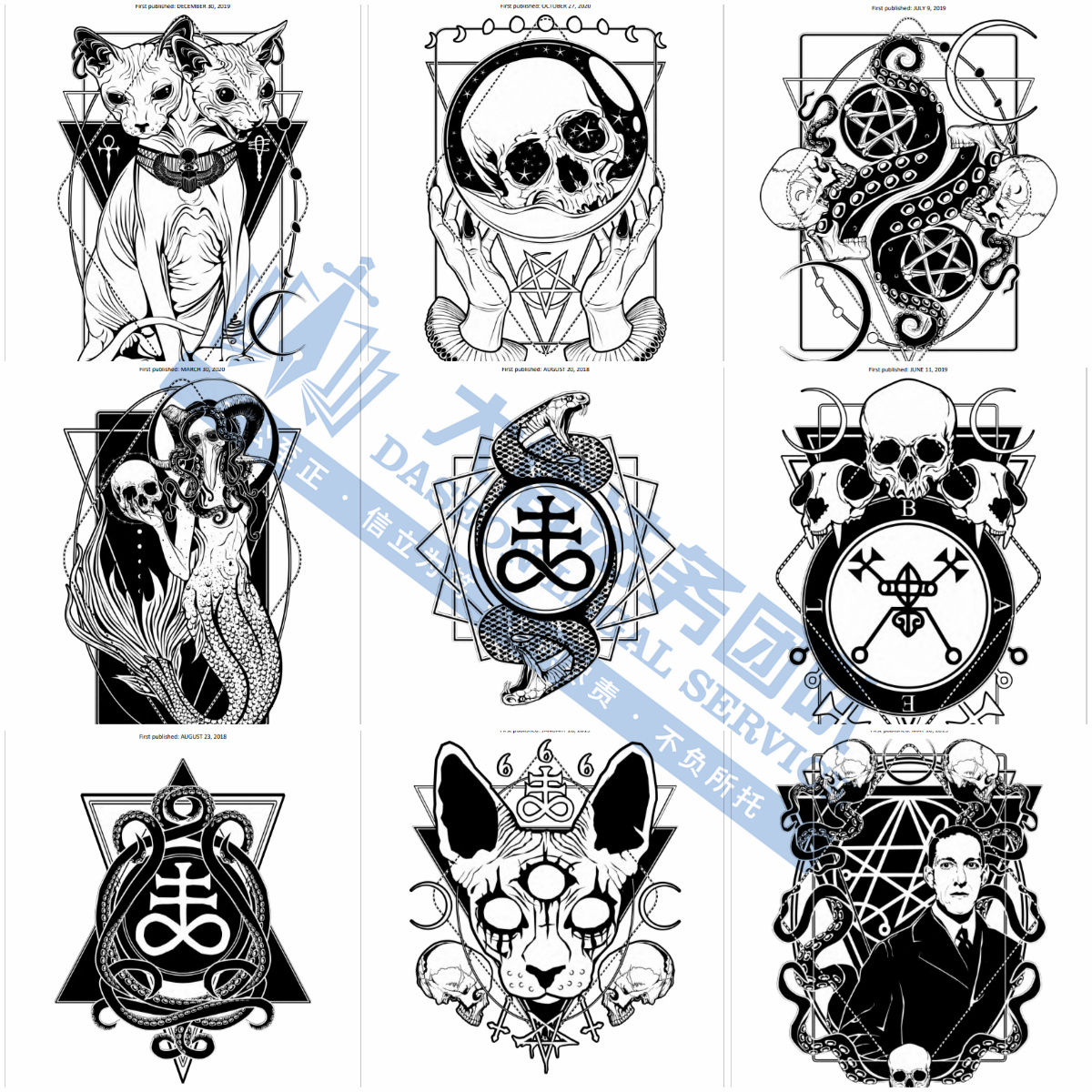 时隔两年！GBC携EAGLES美国老鹰摇滚乐队再发TRO！keith代理22张暗黑版权画卷土重来！另有，国人卖家发起爆款化妆镜专利维权！