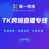 唯一网络TK跨境直播专线
