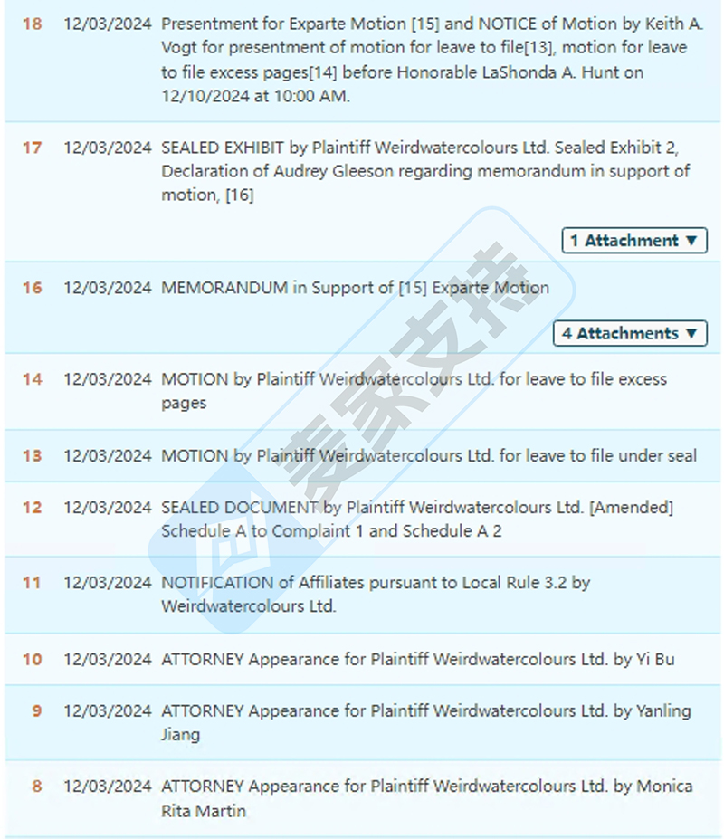 24-cv-12406，Keith新版权来袭，预计大批日历卖家将被TRO冻结