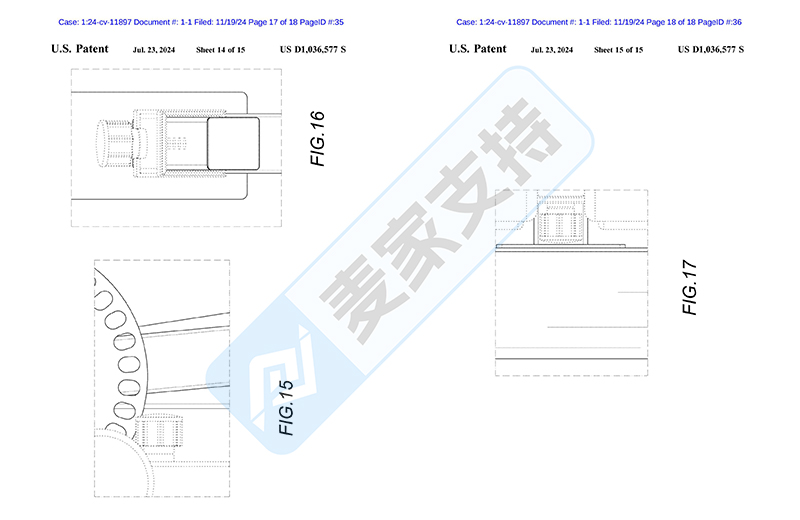 24-cv-11897，天呐撸！健身器材专利维权，已成功TRO冻结