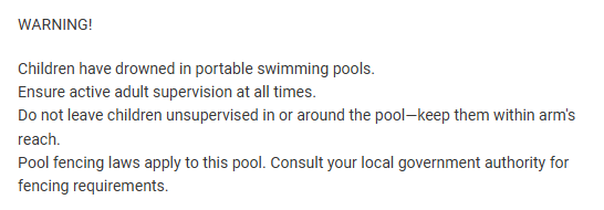 Temu平台澳大利亚便携式游泳池实物标签合规解读