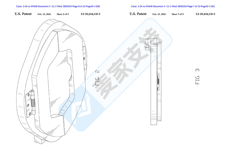 24-cv-07649，便携式沙发扶手桌专利维权，起诉89店却一波三折