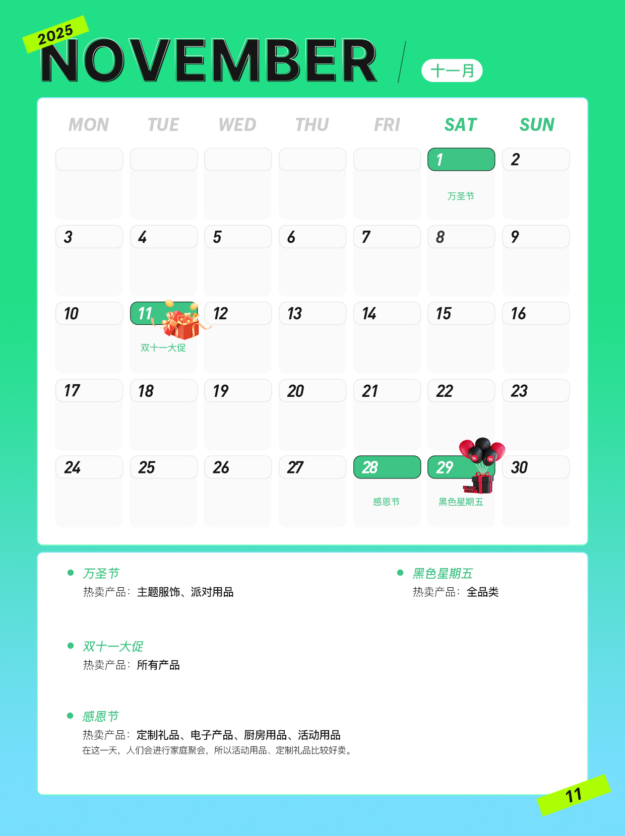 2025年每一个跨境电商人必备的出海日历！（下半年）