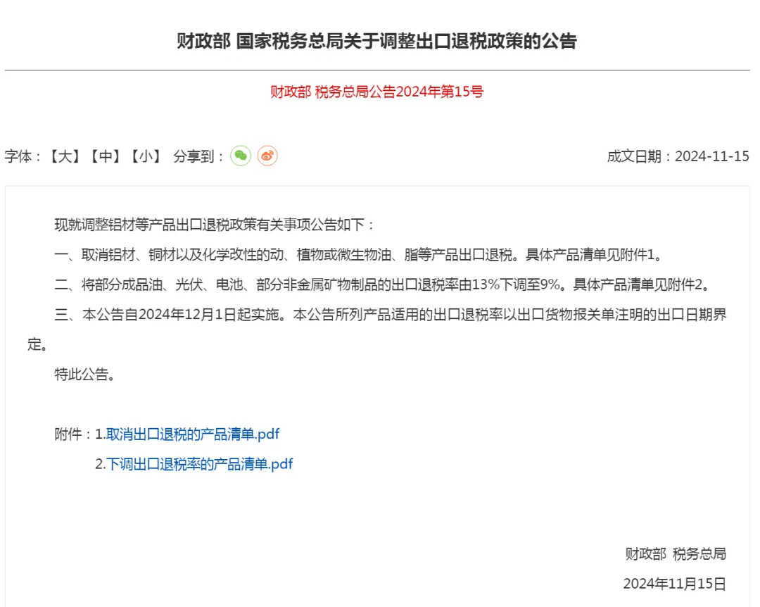 出口退税新规：59项产品取消，209项下调！跨境企业如何应对？