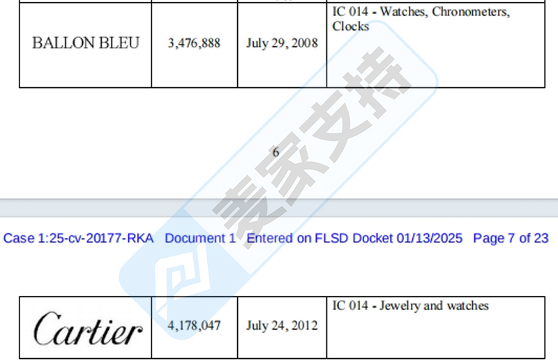 25-cv-20177，SMG律所代理奢侈品牌，Cartier卡地亚再维权