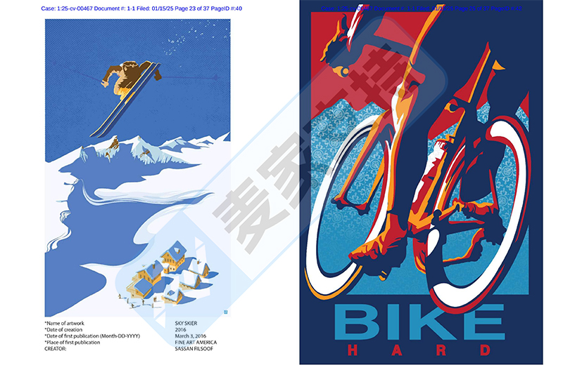 25-cv-00467，Sassan Filsoof更新版权再维权，曾TRO冻结213店