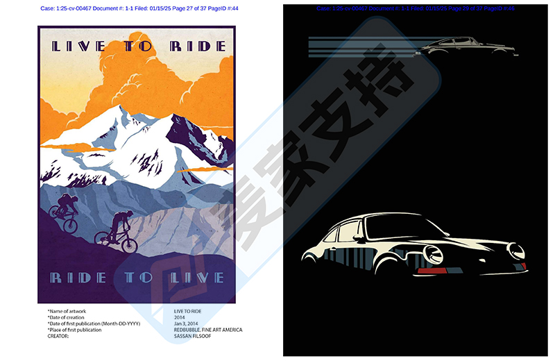 25-cv-00467，Sassan Filsoof更新版权再维权，曾TRO冻结213店