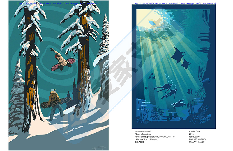 25-cv-00467，Sassan Filsoof更新版权再维权，曾TRO冻结213店