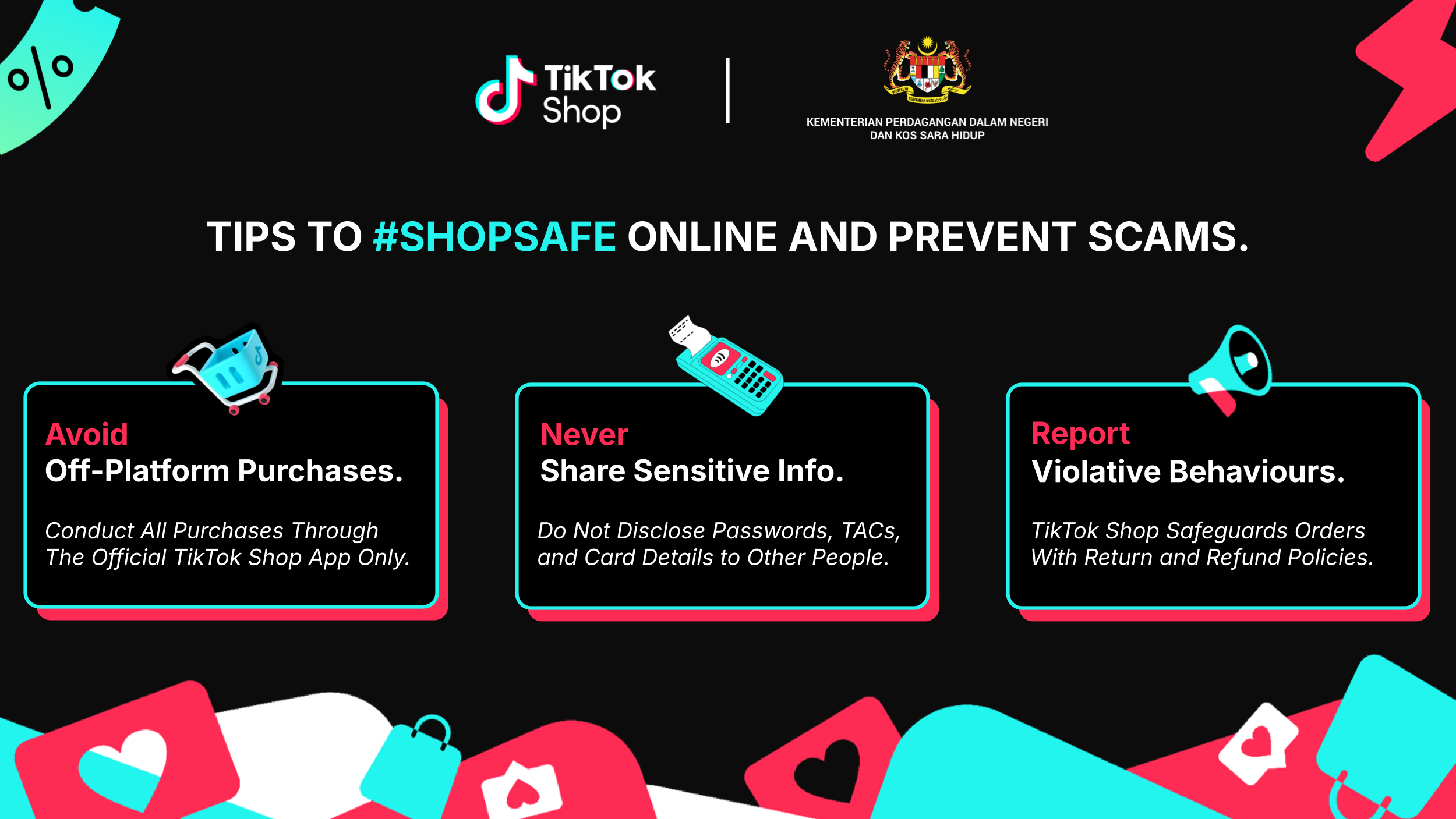 网购安心购！TikTok Shop马来西亚推出#ShopSafe防诈骗计划