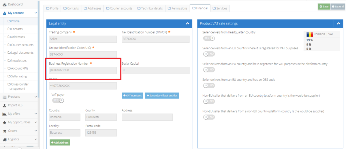 eMAG平台如何在个人资料中填写 DAC7 所需信息