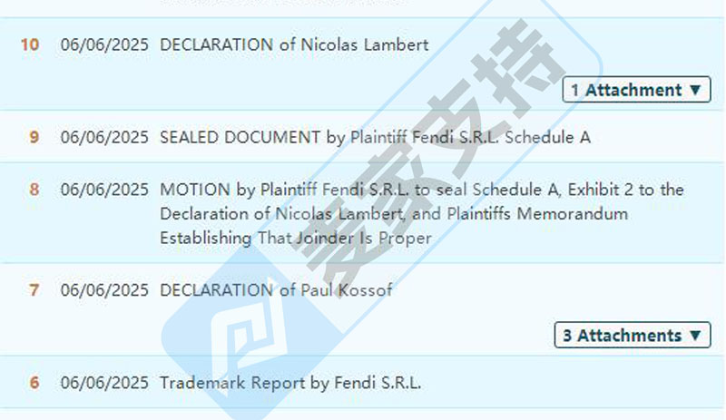 25-cv-06303，Fendi商标持续维权，跨境卖家如何逃过一劫又一劫！