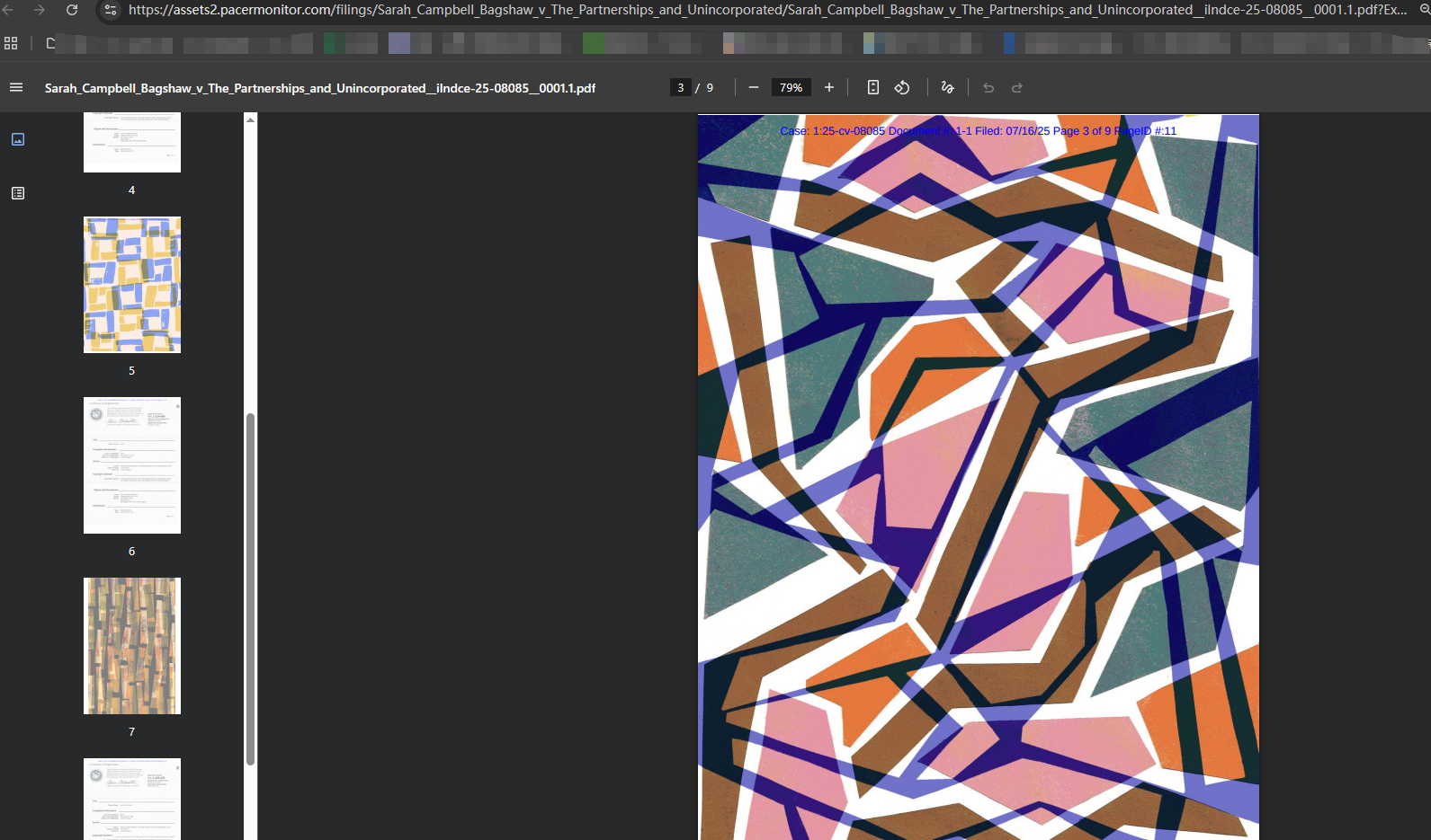 最新：Keith律所锁定这些图案作品！已有卖家被诉