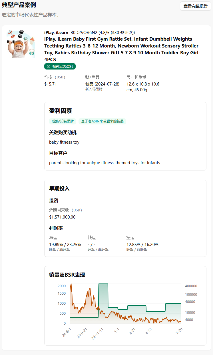 亚马逊畅销产品：iPlay 婴儿健身摇铃套装，40% 溢价仍挡不住父母热情