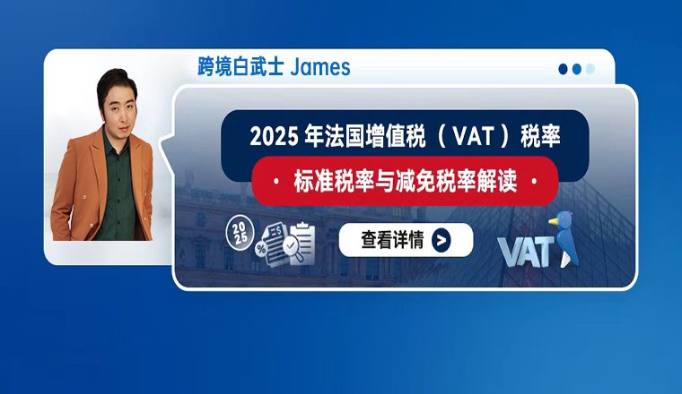 2025年法国增值税(VAT)税率:标准税率与减免税率解读