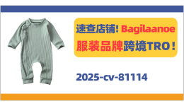 国人原告突击！Bagilaanoe服装品牌跨境TRO！