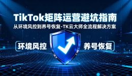 TikTok矩阵运营避坑指南：从环境风控到养号恢复-TK云大师全流程解决方案